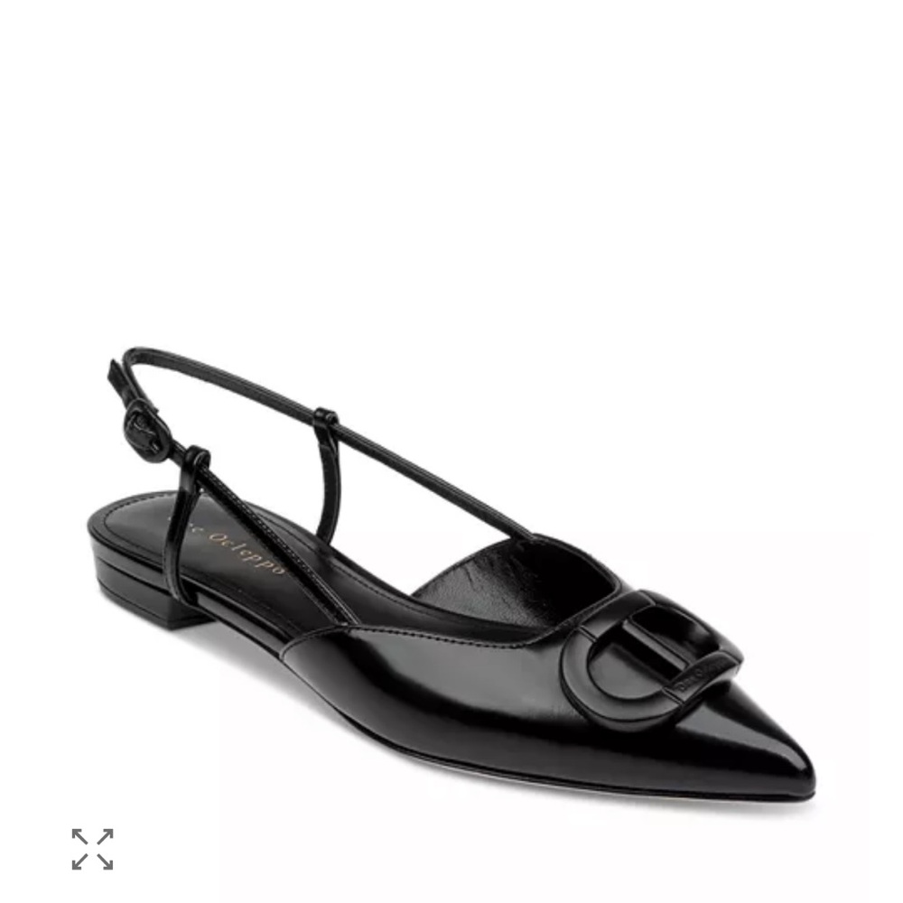 Dee Ocleppo Black Slingback Flats